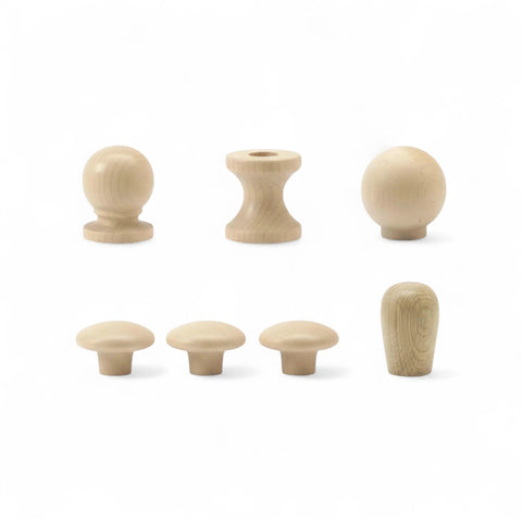 Holzknöpfe für Schränke und Schubladengriffe von Baltic Woodcrafts