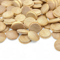 pile of 16 mm pine mushroom button plugs