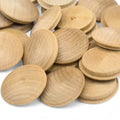 pile of 25 mm birch mushroom button plugs
