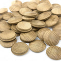 pile of 35 mm oak mushroom button plugs