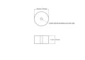 technische Zeichnung: 20 x 11 mm Holzzylinder