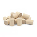 pile of 20 × 28 mm birch wood cylinders