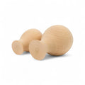 30 mm and 40 mm large turned wooden vase shapes side by side