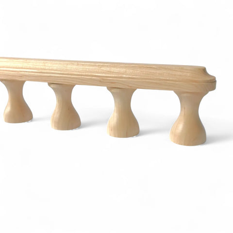 23 mm unbehandelt Holzmöbel rail spindle installed as railing bar