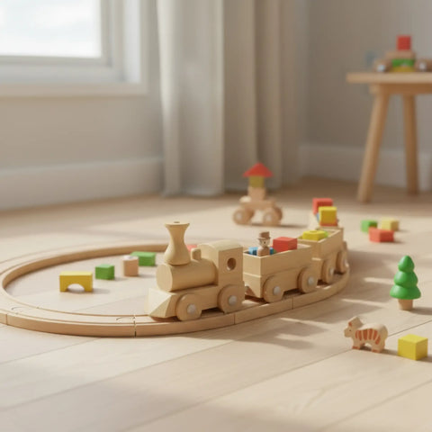 23 mm unbehandelte Möbelspindeln aus Holz als Spielzeugteile