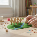 30 mm unfinished wooden dome cap used as a wooden toy component
