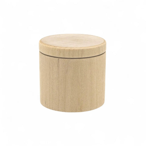 50 x 47 mm ümar treitud puidust karbid