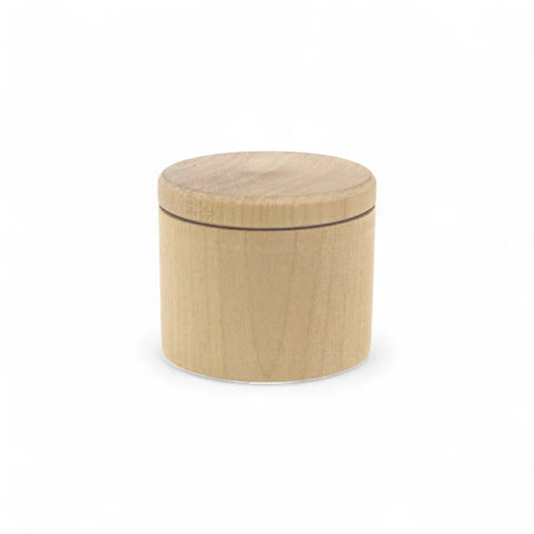 Zamknięta toczona drewniana szkatułka 50 x 42 mm