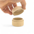 avatud 60 x 43 mm ümar puidust ehtekarp