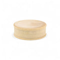 Tekinta apvali medinė dėžutė 61 x 21 mm
