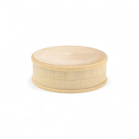 Toczone okrągłe drewniane pudełko 61 x 21 mm