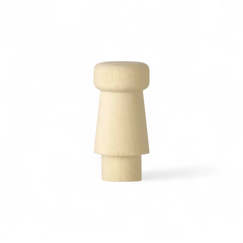 52 mm kooniline treitud puidust mööblinupp