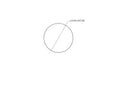 technical drawing of 12 mm sanded birch wood ball