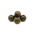 12 mm black Eichenholz Perlen