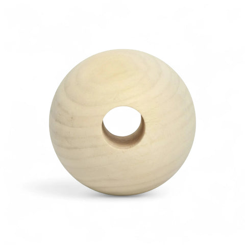 Koralik z drewna brzozowego 40 mm