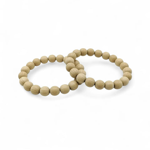 Bracelets -st White tammepuit pärlid