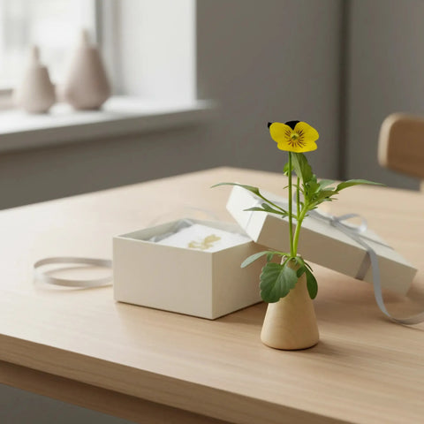 30 x 60 mm virpota koka konusi izmantots kā dekoratīvs mini flower vase
