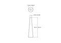 tehniline joonis: 15 x 65 mm treitud puidust koonused