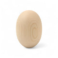 50 mm Birch Wood Egg Shape Ellipsoid Block