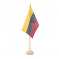 33 cm puidust table flag stand koos kerad base holding flag
