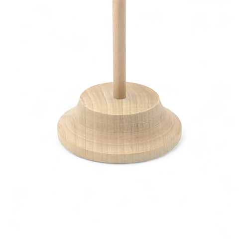 lähikaader  carved base  33 cm puidust table flag stand