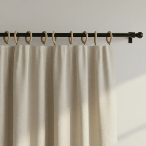 treitud puidust rõngad kasutatud kui curtain rõngad