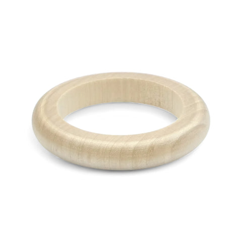 60 mm väljast ümardatud lame puidust rõngas